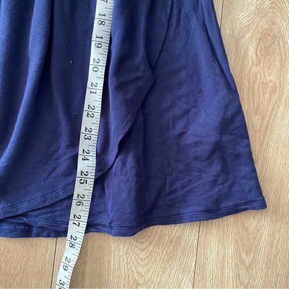 Thyme Maternity Womens Blue Cowl Neck Peplum Longsleeve Shirt Size XS - Picture 5 of 6